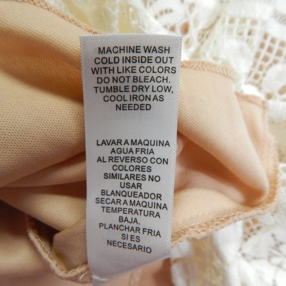 Jodi Kristopher Lace Fit and Flare Sleeveless Dress Womens Size 9 Cream - Picture 10 of 12